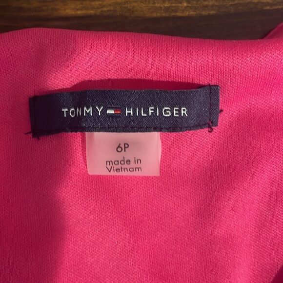 Tommy Hilfiger Ruffle Tiered Sleeveless Jersey Knit Shift Dress 6P - Picture 7 of 10